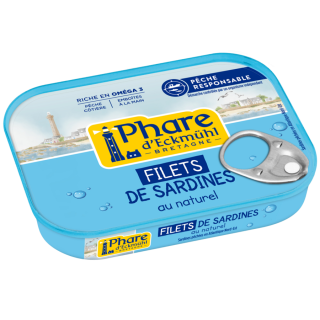 Filets de sardines au naturel 70g