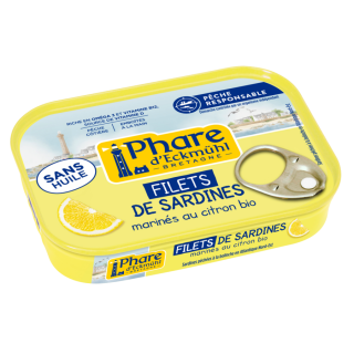 Filets de sardines marinés au citron 90g