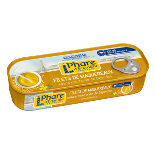 Filets de maquereaux sauce moutarde de Dijon 144g