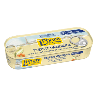 Filets de maquereaux marinés au Muscadet et aromates 151g