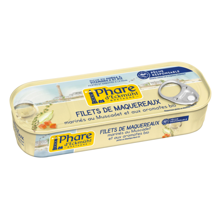Filets de maquereaux marinés au Muscadet et aromates 151g