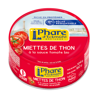 Miettes de thon listao sauce tomate 160g