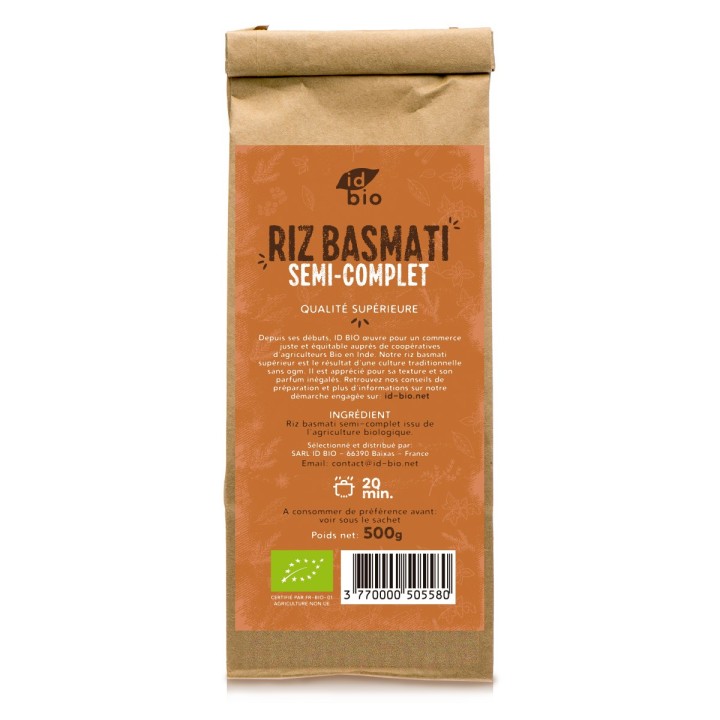 Riz Basmati Supérieur semi-complet