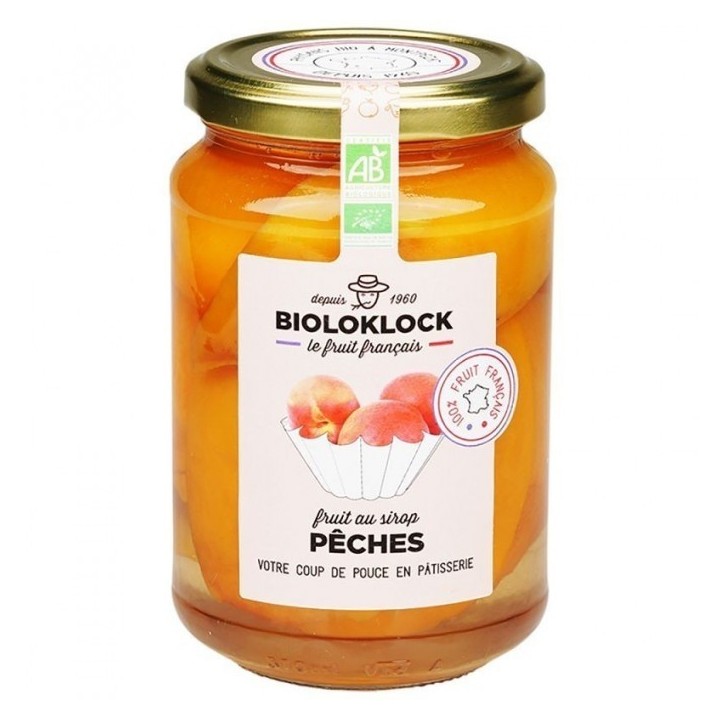 Pêches au sirop 220g