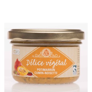 Délice Végétal Potimarron Cumin Noisette 100g