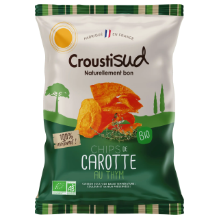 Chips de carotte au thym 70g