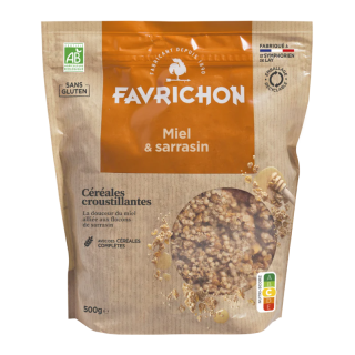 Céréales croustillantes Miel et Sarrasin 500g