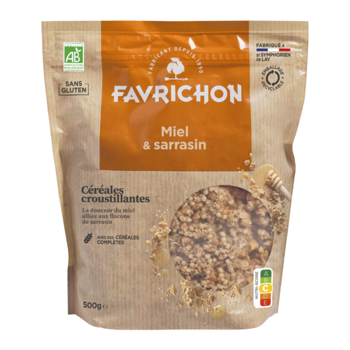 Céréales croustillantes Miel et Sarrasin 500g