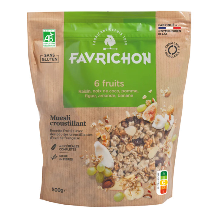 Muesli croustillant 6 fruits 500g