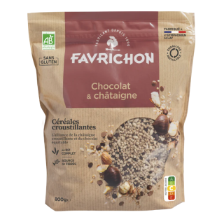 Muesli croustillant chocolat et chataigne 800g