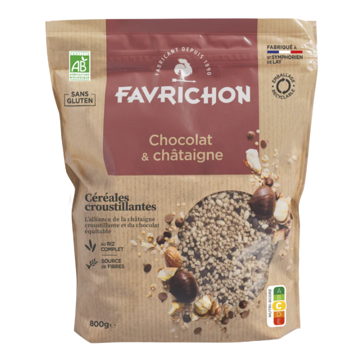 Muesli croustillant chocolat et chataigne 800g