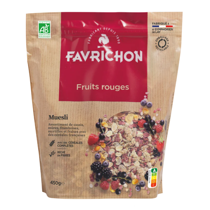Muesli fruits rouges 450g