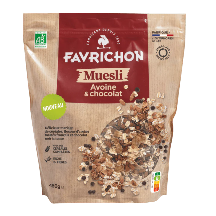 Muesli avoine chocolat 450g