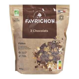 Flakes 3 chocolats 400g