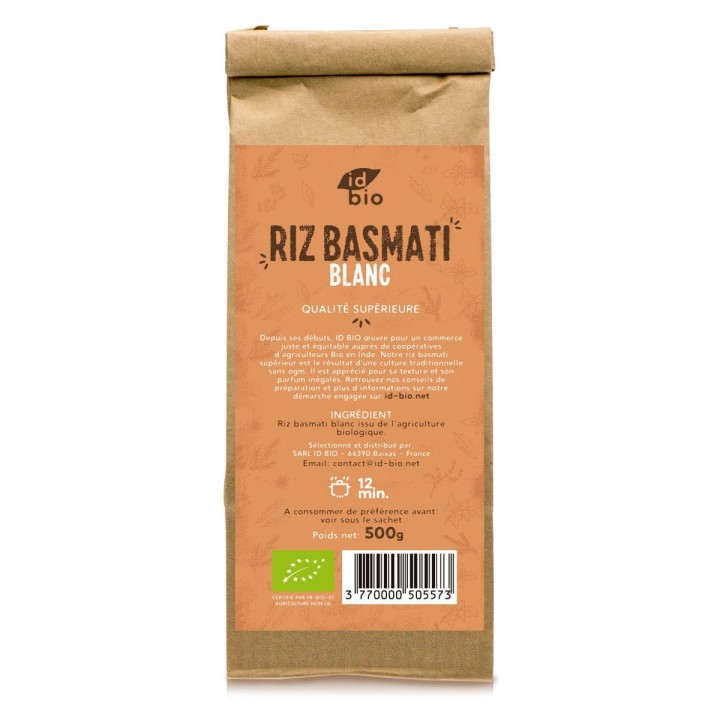Riz Basmati Supérieur blanc