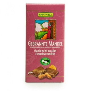 Chocolat au lait aux éclats d'amandes caramélisés 100g