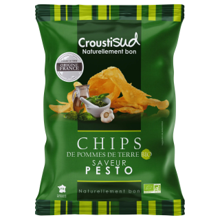 Chips de pomme de terre saveur pesto 100g