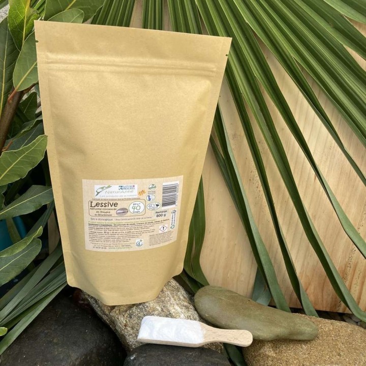 Lessive en POUDRE concentrée au Bicarbonate 800g (recharge)