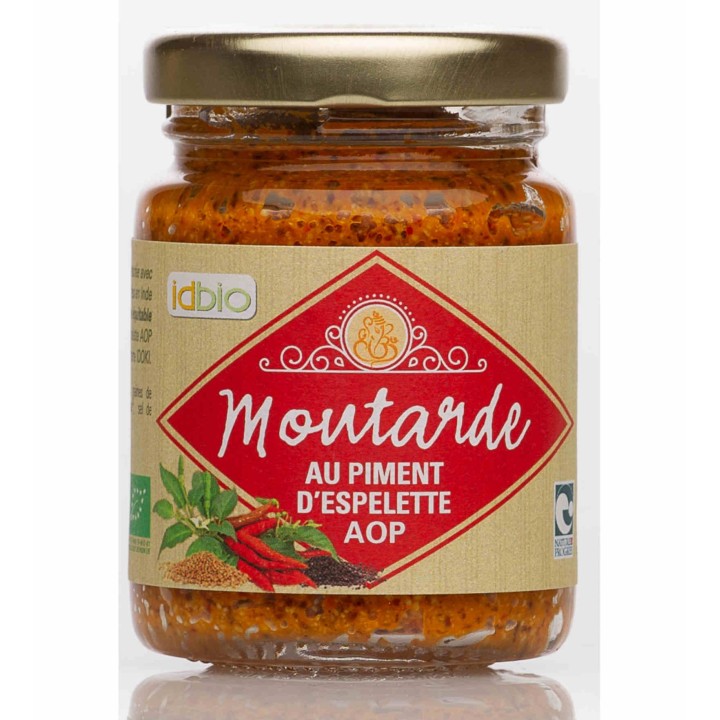Moutarde à l'ancienne Piment d'Espelette AOP 90g