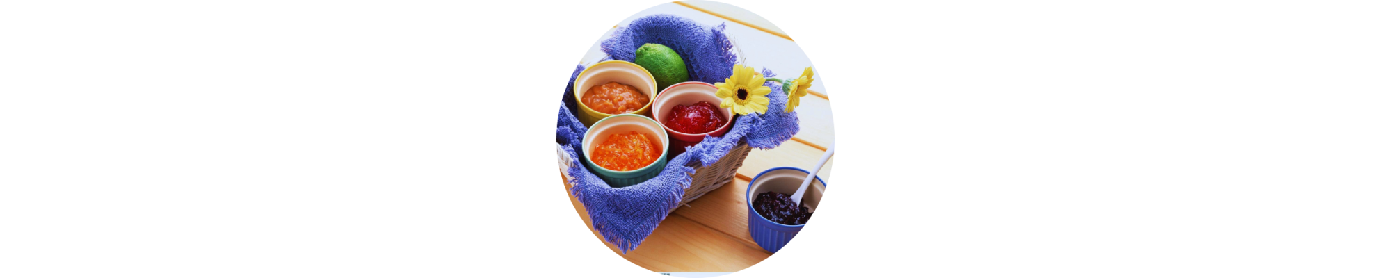 Confiture - compote - miel - fruits en conserve